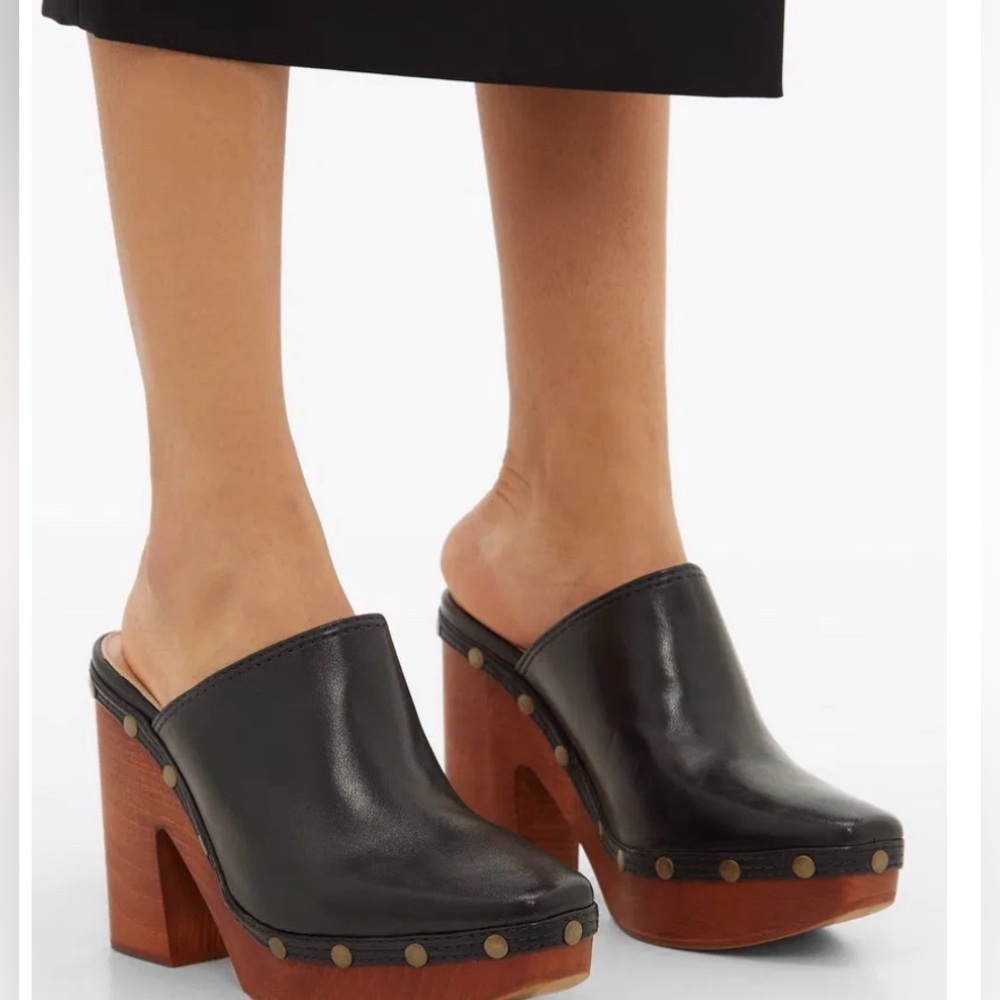 Jacquemus Sabots Wooden Platform Mules Heel